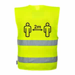 Hi-Vis Social Distancing Vest 2m