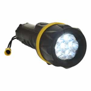 Latarka gumowa z 7 diodami LED